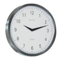 Wall Clock - Hermle METROPOLITAN Quartz Wall Clock 30466002100, Stainless Steel